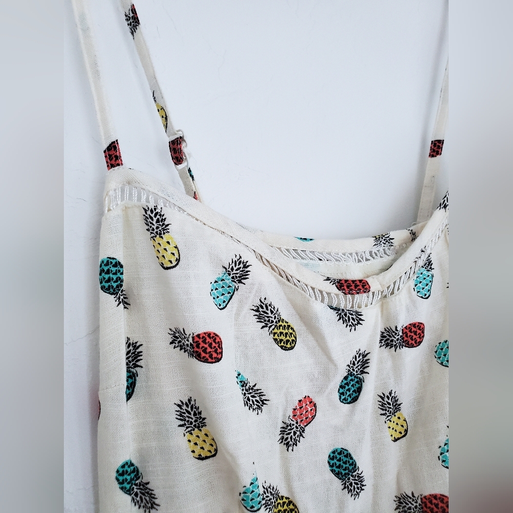 Stylish White Patterned Summer Dress - Picture 4 of 7